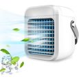 Mini Refroidisseur d'Air par Évaporation Personnel - Marque - Modèle - Portable - Humidificateur - Blanc