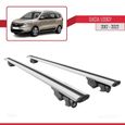 Pour Dacia Lodgy 2012-2022 HOOK Barres de Toit Railing Porte-Bagages de voiture Avec verrouillable Alu Gris-0