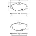 BREMBO Kit de Plaquettes de frein P50049 - 4 pièces-0