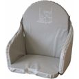 LOOPING Coussin Chaise Haute Gris Perle-0