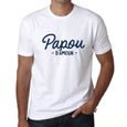 Homme Tee-Shirt Papou D'Amour T-Shirt Vintage Blanc XL-0