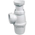 Siphon de lavabo réglable en hauteur - WIRQUIN - Diamètre 40mm - Plastique-0