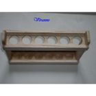 HOBI SUPPORT EN BOIS POUR 6 TUBES ÉPROUVETTE Naturel