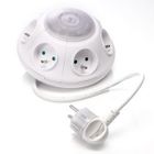 Multiprise Watt&Co Twister - 6 prises - Parafoudre - Blanc