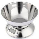 BIGILANTUH Balance électronique de cuisine en acier inoxydable 5kg petite balance électronique domestique avec bol