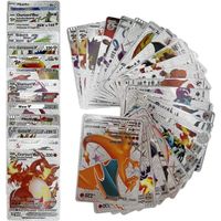 Carte Pokemon Française, 55 Cartes Vmax+V+GX+EX Carte, Cartes à Jouer et à Collectionner, Cadeaux de Noël et Cadeaux d'anniversaire 
