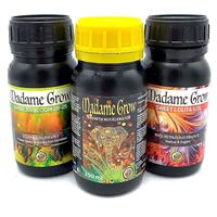 MADAME GROW - Kit de croissance de base pour la nutrition et la floraison des plantes saines avec des engrais naturels (3x250 ml).
