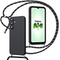 Coque - Samsung - Galaxy A14 4G-5G - Protection Antichoc - Cordon Noir - Silicone Hybride