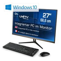 PC tout-en-un CSL Unity F27B-JLS - 1000 Go - 8 Go RAM - Win 10 Famille - Intel Celeron - Graphique Intel UHD