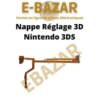 Nappe flexible Haut parleur + Réglage 3D pour Nintendo 3DS - EBAZAR - Jaune/Doré - Garantie 2 ans
