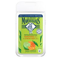 LOT DE 5 - LE PETIT MARSEILLAIS - Gel Douche Mandarine Citron Bio - flacon de 250 ml