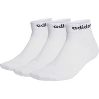 adidas HT3451 T LIN ANKLE 3P Socks Unisex Adult white-black Taille KXL