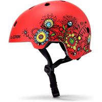 Casque de vélo enfant skateboard - VTC Helmet - Réglable - Rouge - Mixte - 3 ans et plus - VTT