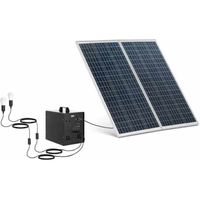 Groupe électrogène solaire avec panneau solaire et onduleur 1000 W 5/12/230 V 3 LED
