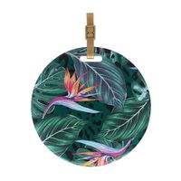 Etiquette sac ou bagage Ronde couleur motif paradis Color Pop - France