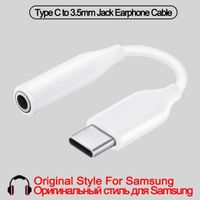 A-White No box -Câble Audio Aux pour écouteurs huawei,adaptateur USB vers 3.5mm,avec Jack de Type C 3.5,pour SAMSUNG Galaxy Note