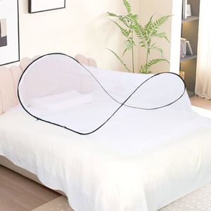 Moustiquaire Lit Pop-up 180x200x150cm - Portable, Double Porte, Pour Lit 1.8m, Camping