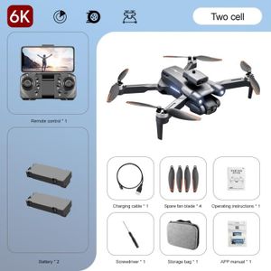 DRONE 6K 2Batterie - Mini Drone Rc, Caméra, Quadcopte, F
