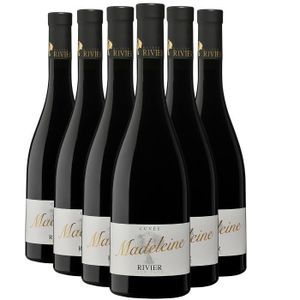 VIN ROUGE Côtes du Rhône Cuvée Madeleine Rouge 2022 - Lot de 6x75cl - Maison Rivier - Vin AOC Rouge de la Vallée du Rhône
