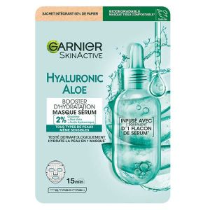 MASQUE VISAGE - PATCH Garnier Masque Tissu Hyaluronic Aloe Booster d'Hydratation