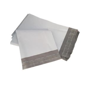 250 Enveloppes plastique opaques 80 microns N°4 335x410mm - Harry plast