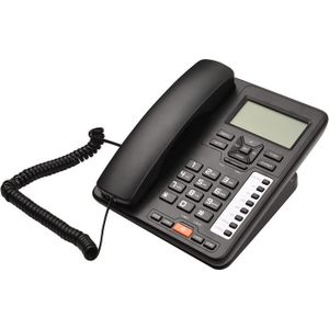 Téléphone fixe OR6400 Téléphone filaire à 2 lignes avec répondeur