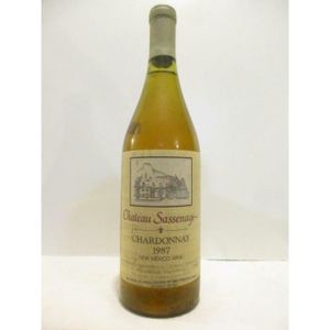 VIN BLANC château sassenage chardonnay blanc 1987 - nouveau 