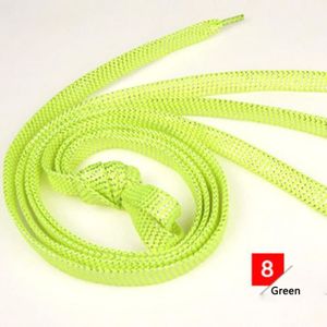 LACET  green -Lacets plats pour baskets de Sport, 110cm, 