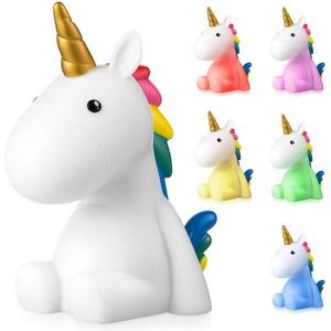 Eclairage Pour Enfants Cool Kawaii Licorne 3d Led Lampe De Nuit