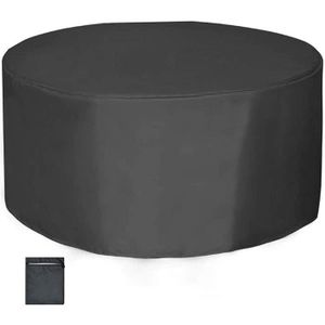 PROUH Bache Salon de Jardin Ronde 45x25cm 420D Oxford,45x25cm Housse Table de jardim Protection Ext/érieure R/ésistante Imperm/éable de Meubles B/âche de Protection /Étanche