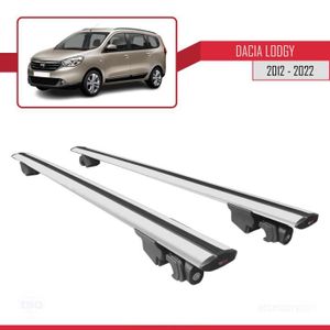 BARRES DE TOIT Pour Dacia Lodgy 2012-2022 HOOK Barres de Toit Railing Porte-Bagages de voiture Avec verrouillable Alu Gris
