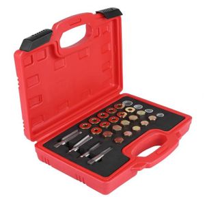 64Pcs du Carter d'huile Réparation de Filetage Kit Puisard Boîte Bouchon de vidange Tool Set M13 M15 M17 M20 BestsQ Kit Reparation Bouchon de Vidange Tools 