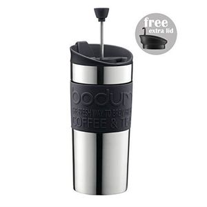Bodum K11239-01 Yo-Yo Verre Tasse Avec Passoire À Thé 0.35 L//12 OZ Noir