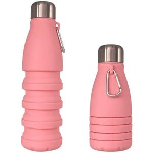 GOURDE Bouteille D'Eau Conique Pliable De 550 Ml Pour Adulte Avec Bouchon En Acier Inoxydable Gourde Sport Pour Enfants Garçons Et [n6018]