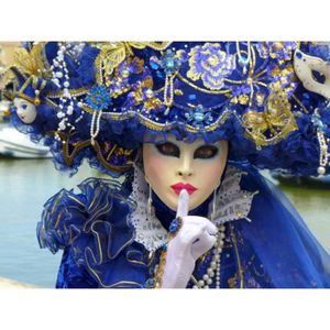 AFFICHE - POSTER Poster Affiche Carnaval de Venise Masque Blanc Cos