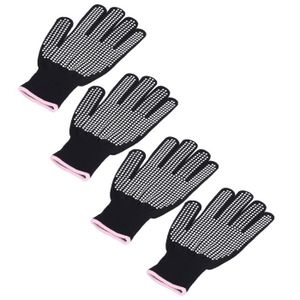 Duokon Mini gants de four en silicone Gants de four en silicone mignon  dessin animé résistant à la chaleur deco manique Blanc