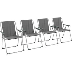 CHAISE DE CAMPING Lot de 4 chaises pliantes de jardin chaises de cam
