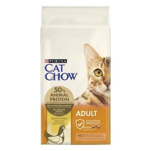 CROQUETTES CAT CHOW Adult avec NaturiumTM - Riche en Poulet -