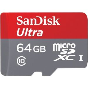 CARTE MÉMOIRE Micro SD SanDisk Ultra 64 GB MicroSDXC Class 10 UH