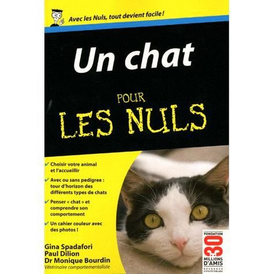 Un Chat Pour Les Nuls Cdiscount Librairie Un Chat Pour Les Nuls Cdiscount Librairie