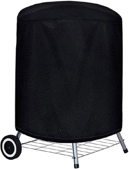 Housse De Protection Ronde Pour Four à Pizza Et Barbecue D'extérieur - Tissu 420D Imperméable Laminé - Avec Cordons De Serrage Et Poignée - Protection Contre Pluie Et Vent