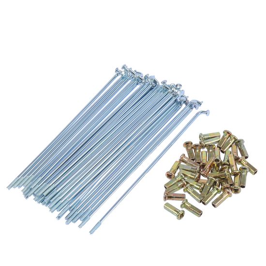 36 Rayons De Vélo Acier 14G 260mm - Noirs - Pour VTT - Neuf