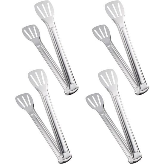 Pack De 6 Pinces De Cuisine Inox Pour Gril Et Barbecue - Différentes Tailles, Magnétiques Et élégantes