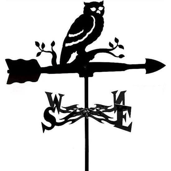 Girouette Métal Forme Animal - Décoration Jardin - 50x30cm - Résistante Aux Intempéries