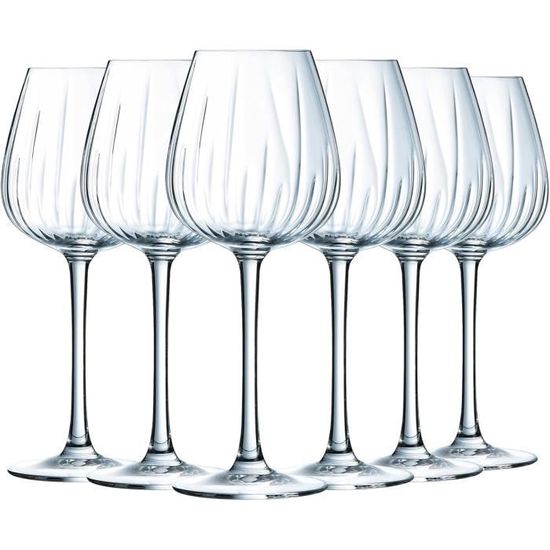 Verre à Vin Cristal D'Arques Paris Swirly Spring Pink Glas 470 Ml (4 Pièces