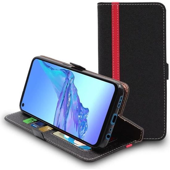 Custodia Portafoglio In Pelle Per Oppo A53s / A53 - Cover Con Stand E Protezione