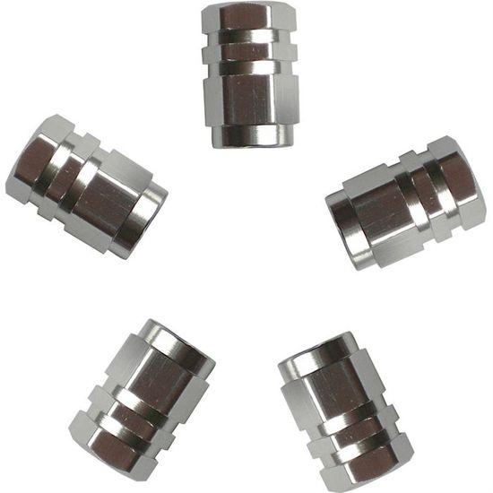 Lot De 5 Bouchons De Valve Pour Vélo En Aluminium Noir - Compatibles Presta (Valve Française)