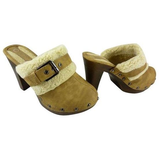 Sabot fourrure femme clearance