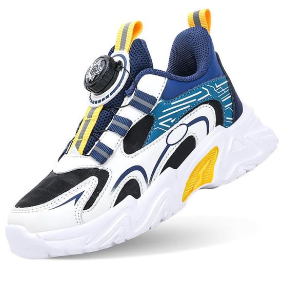 Apawwa Baskets Unisex Enfants - Sneakers Garçons Filles Avec Scratch, Chaussures Sport Légères Et Confortables