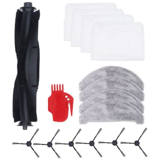 Kit Accessoires Pour Robot Aspirateur Amibot Spirit H2O/X430 - Brosse Principale, Filtre HEPA, Brosses Latérales
